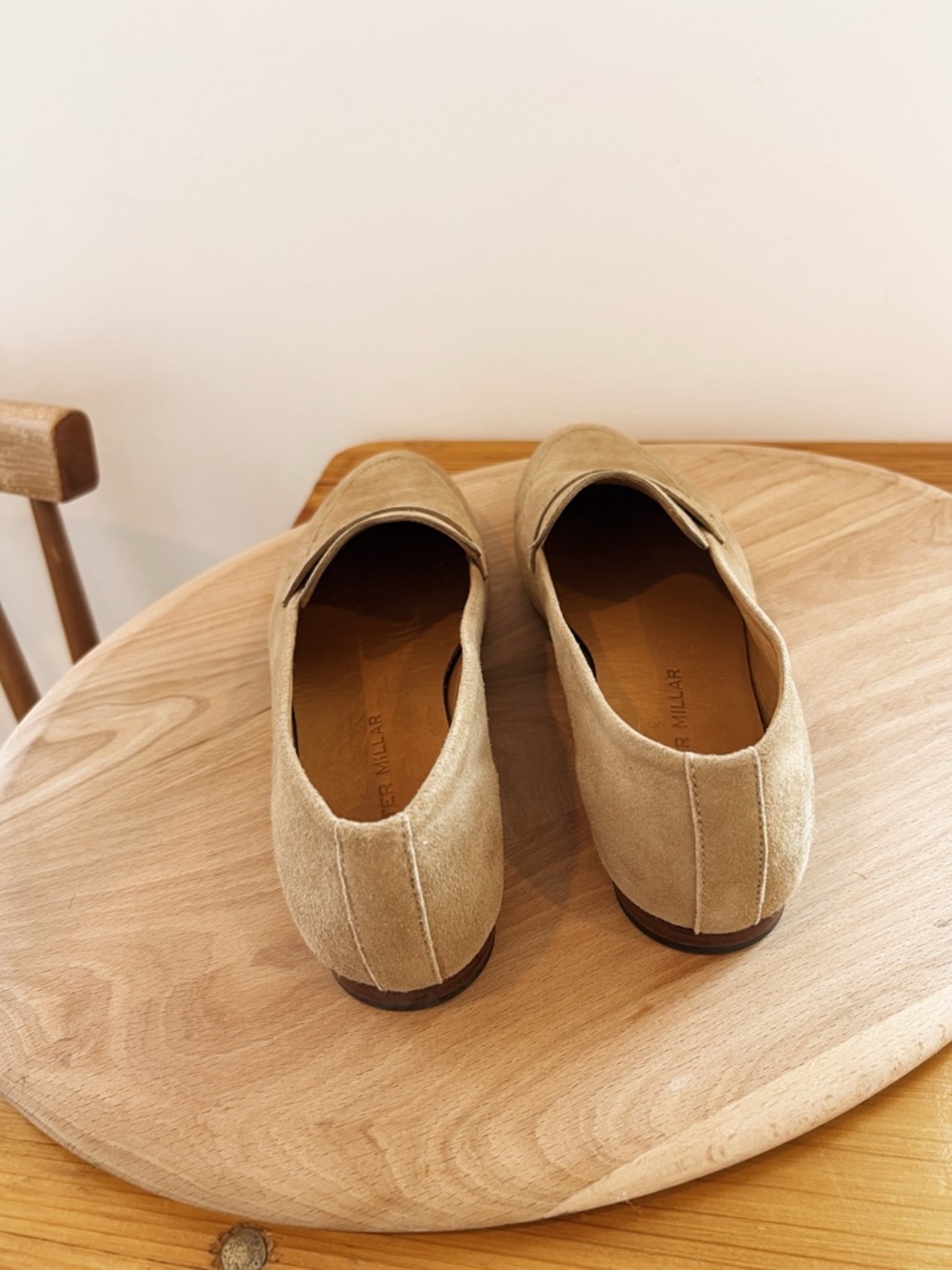 Peter Millar Women's 100% genuine Suede Loafers in Tan - Picture 4 of 6